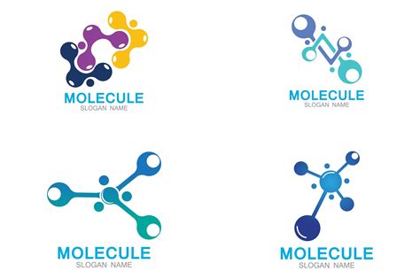 Molecule Logo Icon Vector Design Graphic By Nur Design · Creative Fabrica