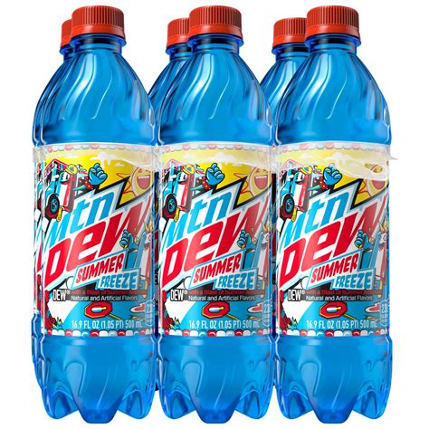 Mountain Dew Summer Freeze Soda 16 9 Oz Bottles Shop Soda At H E B