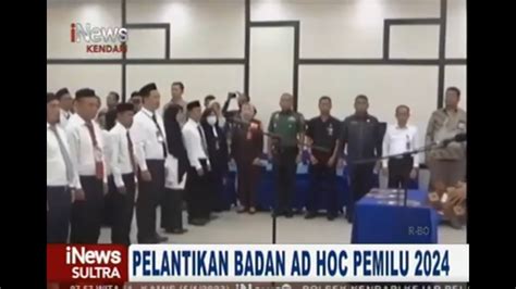 Ketua Kpu Kendari Lantik Puluhan Anggota Ppk Badan Ad Hoc Pemilu