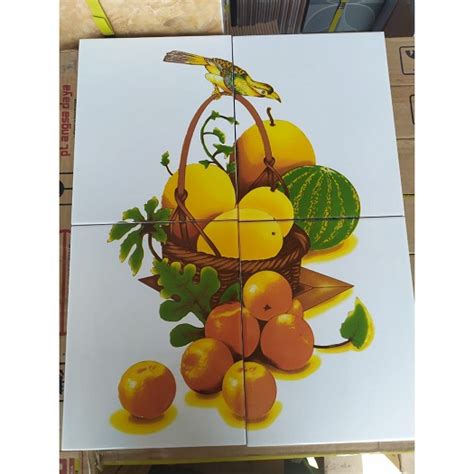 Rekomendasi Keramik Dinding Dapur Motif Buah Warnanya Cantik