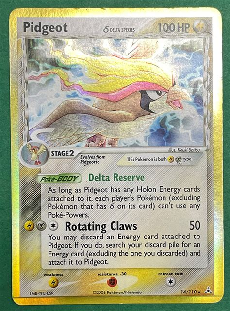 Pokemon Card Holon Phantoms Pidgeot Holo Foil Non Mint