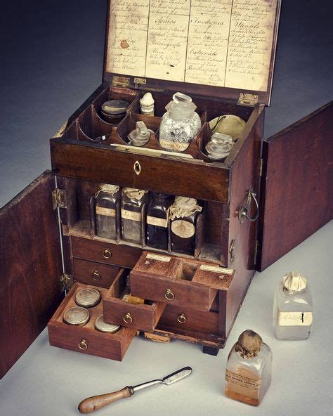 Victorian Medicine Chest The Mahogany Medicine Chest Contains Boxes