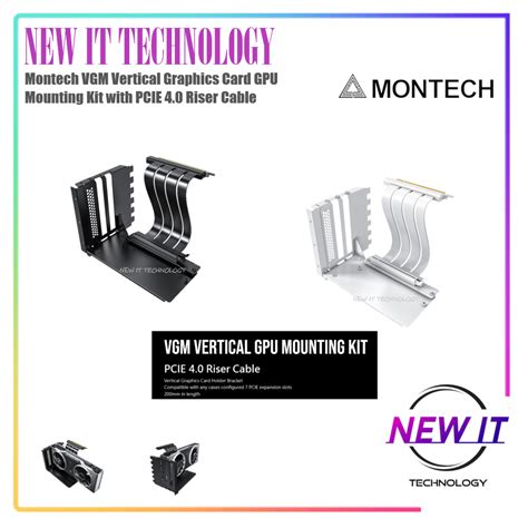 Montech Vgm Vertical Graphics Card Gpu Mounting Kit With Pcie Riser