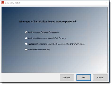 Simphony Installation For An All In One Server