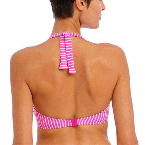 Bikini Top Med Fyld Freya Jewel Cove Halterneck Bikini Stripe