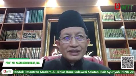 Kh Nasaruddin Umar Tak Pernah Diuji Jangan Harap Naik Kelas