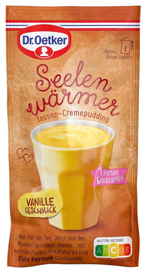 Dr Oetker Seelenwärmer Tassen Cremepudding Vanille Geschmack 10er