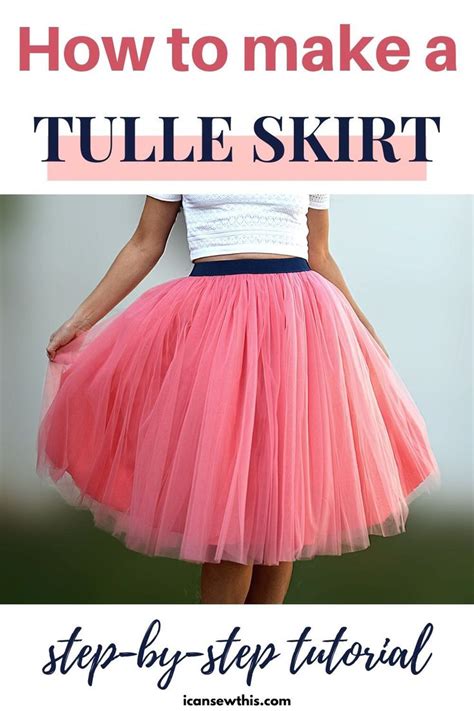 How To Make A Tulle Skirt In 10 Simple Steps I Can Sew This Diy Tulle Skirt Diy Tutu Skirt