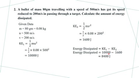 Chapter Work Power And Energy Numerical Part Youtube