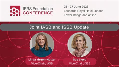 Ifrs Foundation On Twitter Iasb Vice Chair Linda Mezon Hutter And Issb Vice Chair Sue Lloyd