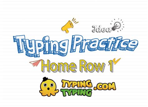 Typing Practice Home Row 1 Typingtyping