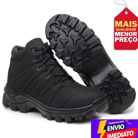 Bota Masculina Coturno Masculino Cano Médio Coturno Militar Shopee Brasil