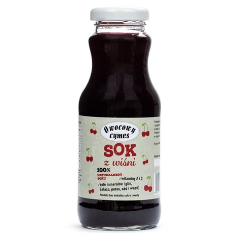 Sok tłoczony z Wiśni 100 250ml Szkółka Matysiak