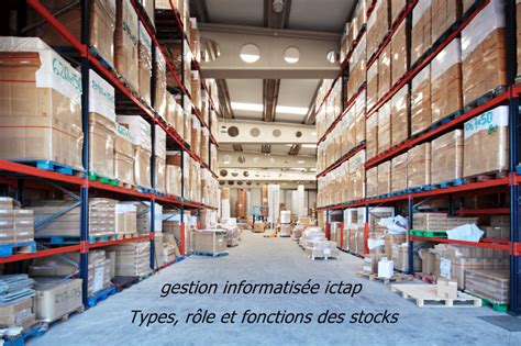 Types R Le Et Fonctions Des Stocks Gestion Informatis E Ictap