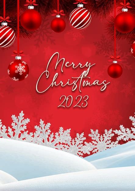 Premium Psd Christmas Social Update Christmas Poster Template