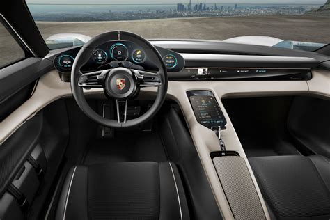 Porsche Mission E Concept Interior Car Body Design