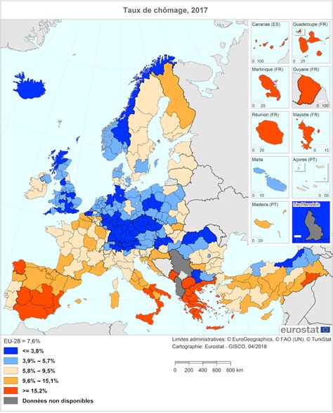 Andalucía Comunica El desempleo en las regiones de la UE en 2017