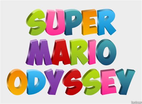 Super Mario Odyssey Text Effect And Logo Design Videogame