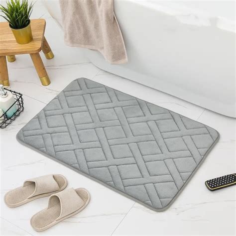 Tapis De Salle De Bain En Mousse M Moire De Forme Super Absorbant