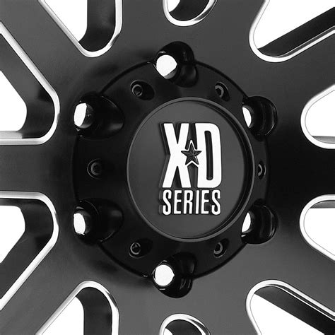 Xd Series Heist Wheels Satin Black With Milled Accents Rims