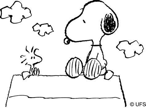 Snoopy Cartoons Free Printable Coloring Pages