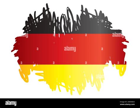 Flag Of Germany Federal Republic Of Germany Bright Colorful Vector