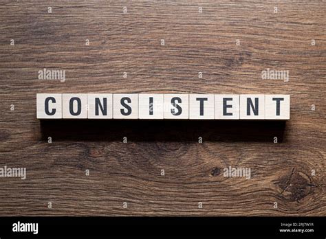 Consistent Word Concept On Building Blocks Text Stock Photo Alamy