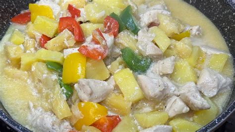 Creamy Pineapple Chicken Pininyahang Manok Youtube