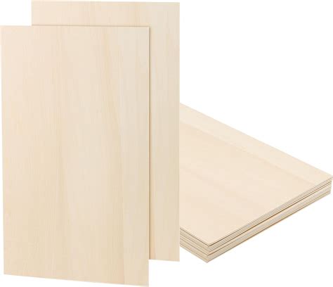 Lexinin Pcs X X Mm Plywood Wood Sheets Thin Wooden