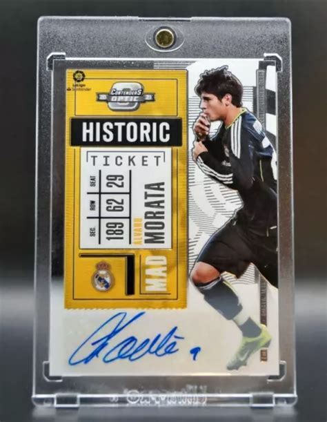 ÁLVARO MORATA 47 AUTOGRAFO Panini Chronicles Contenders Calcio Real