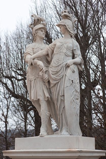 Premium Photo Vienna Statue In Park Of Castle Schonbrunn