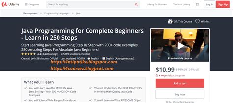 Java Programming For Complete Beginners Learn In 250 Steps 4ntis Free Udemy Courses