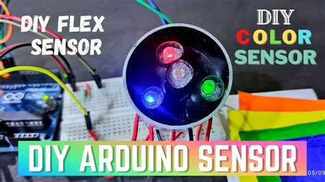 Diy Flex And Color Sensor Homemade Diy Arduino Sensor Youtube