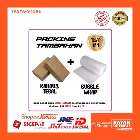 Jual EKSTRA PACKING TAMBAHAN BUBBLE WRAP KARDUS LAKBAN FRAGILE