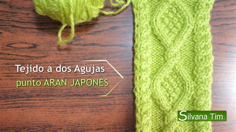 Punto Aran Rombos Y Trenzas Tejido A Dos Agujas Con V Deo Tutorial Paso