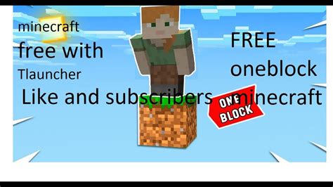 How To Play Oneblock Minecraft Free In Tlauncher Mineraft One Block