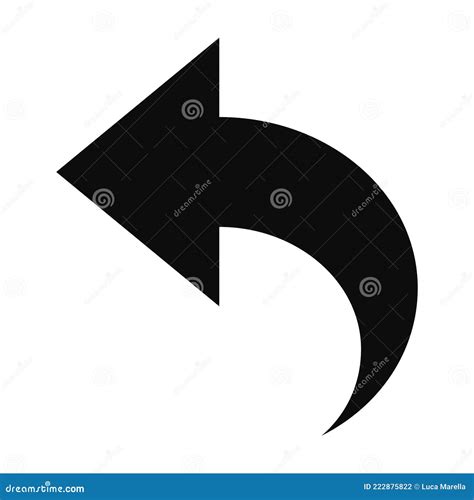 Backwards arrow icon stock vector. Illustration of control - 222875822