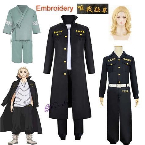 Tokyo Revengers Sano Manjiro Cosplay Costume With Mikey Embroidery