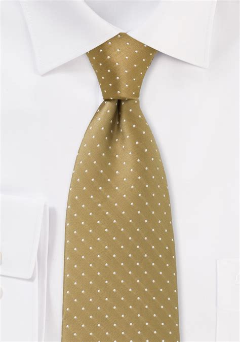 Dark Gold Tie In Extra Long Length Cheap Neckties