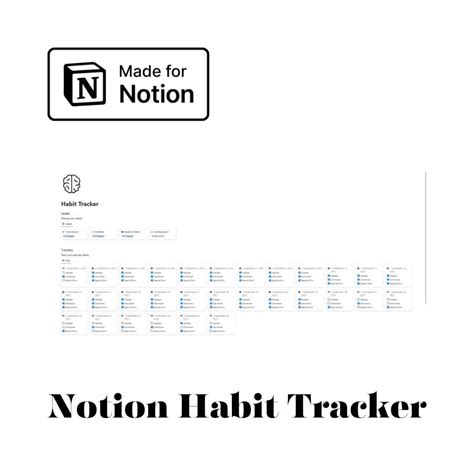 Notion Habit Tracker - IDPLR - Buy Notion Templates, ChatGPT Prompts ...