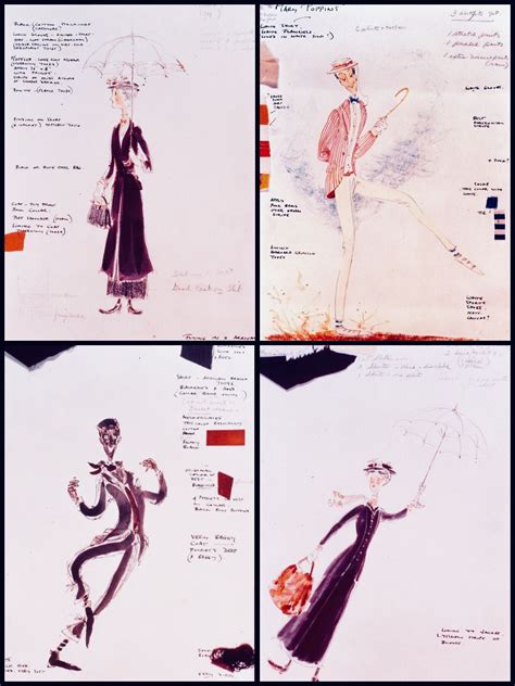 Mary Poppins Costume designs by Tony Walton | Mary poppins costume ...