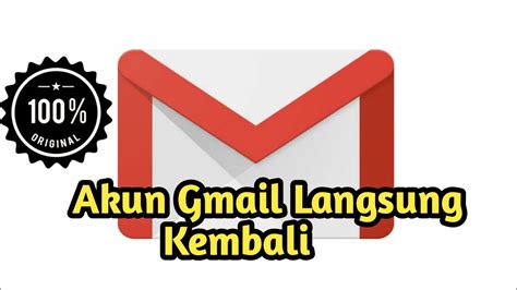 Cara Mudah Mengembalikan Akun Gmail Yang Di Bajak Hack Youtube