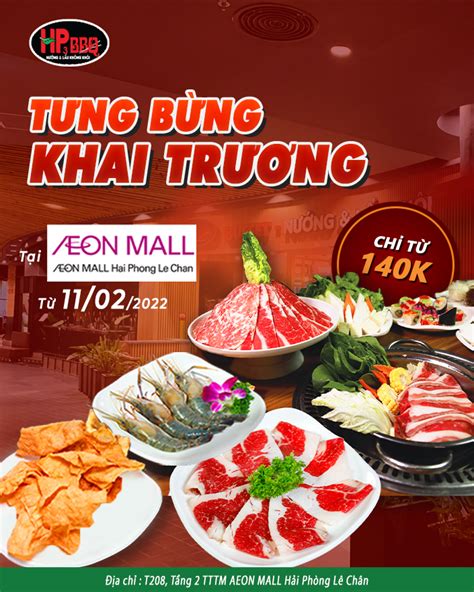 Hp3 Bbq ĐỔ BỘ Aeon Mall TƯng BỪng Khai TrƯƠng TỪ 11022022 Aeon