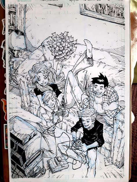 Finished Inking My Variant Cover For The Way Long Back 4 R