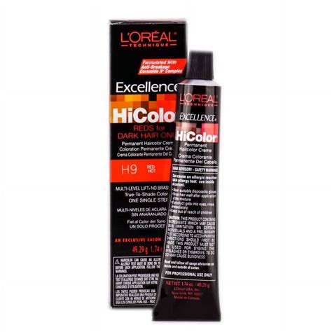 Color H9 Red Hot Loreal Technique Excellence Hicolor Permanent