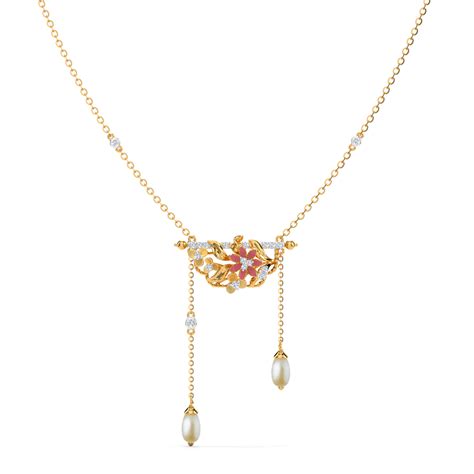 Buy Petals Of Poise Pearl Necklace Online Caratlane