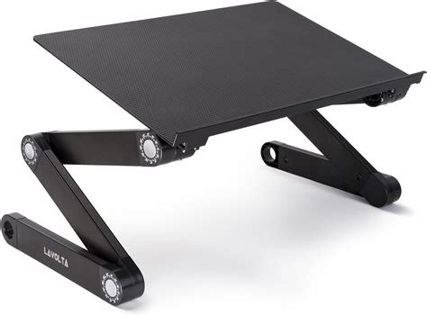 Lavolta LS T013 Foldaway Laptop Stand Black Amazon Co Uk Computers