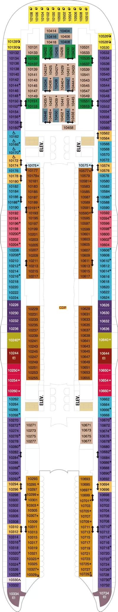 Symphony Of The Seas Deck 10 Deck 10 Plan