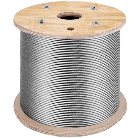 Vevor In X Ft Stainless Steel Wire Rope Cable X Strand