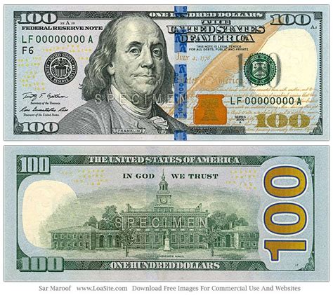 $100 Bill Printable